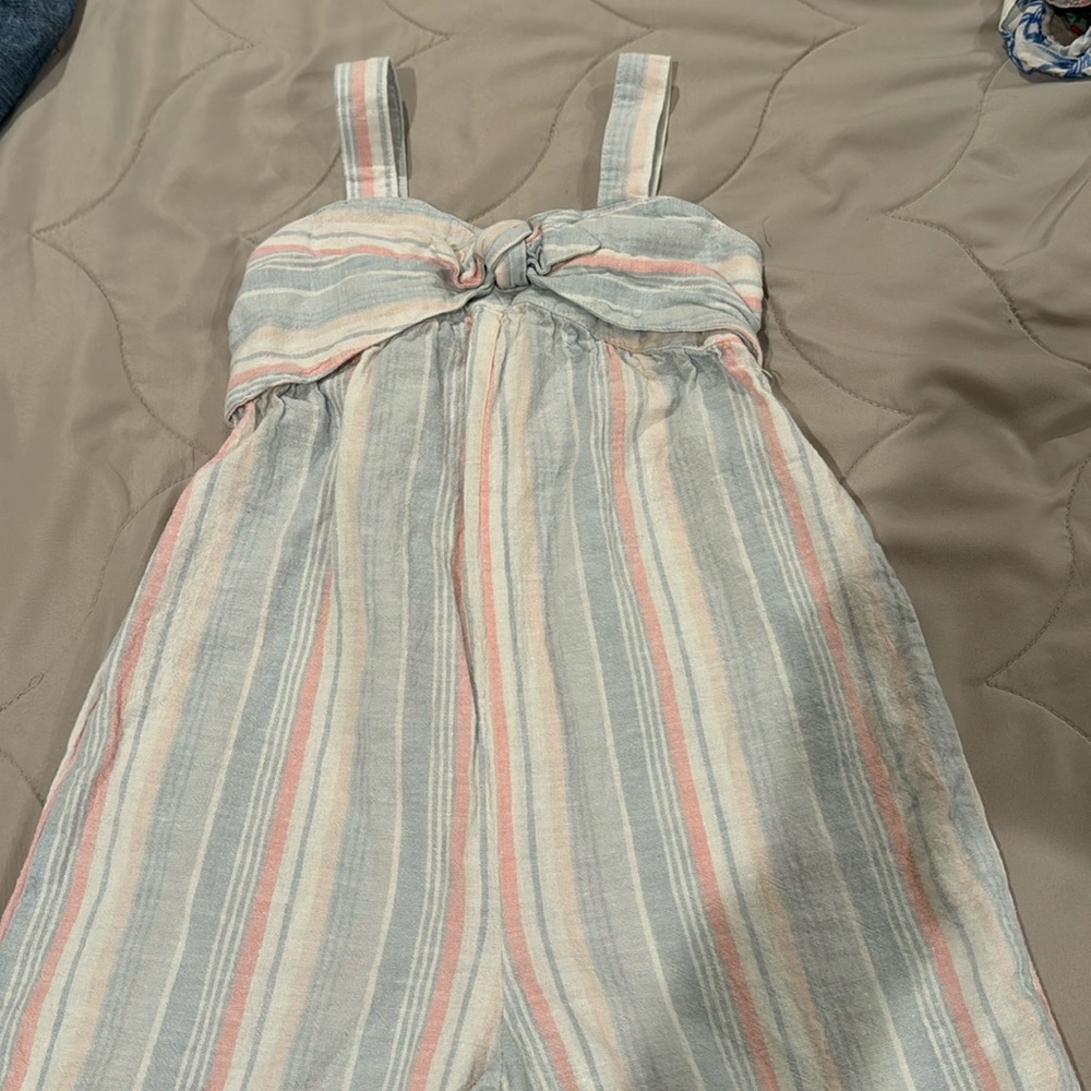 Bow Front Wide Leg Jumpsuit